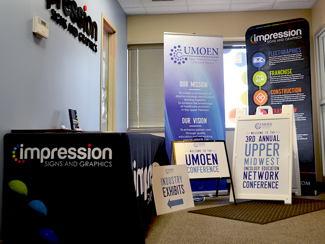 Trade Show Signage - Umoen Conference - Impression Signs and Graphics